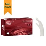 Γάντια Latex Soft Care NUDE χωρίς πούδρα - λευκά(100τμχ)