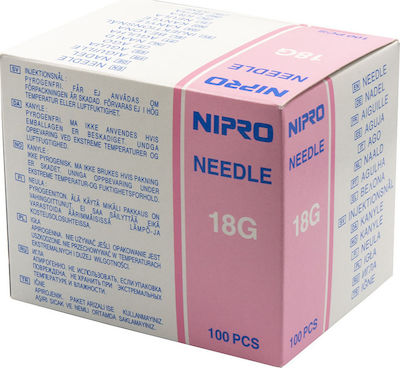 Βελόνες μιας χρήσης Nipro 18G x1 1/2(100τμχ)