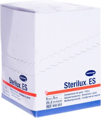 Γάζες αποστειρωμένες Sterilux ES 5 x 5cm (25 x 2 τμχ)