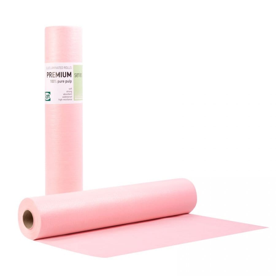 Εξεταστικό Ρολό Πλαστικό + Χαρτί Rremium Ροζ