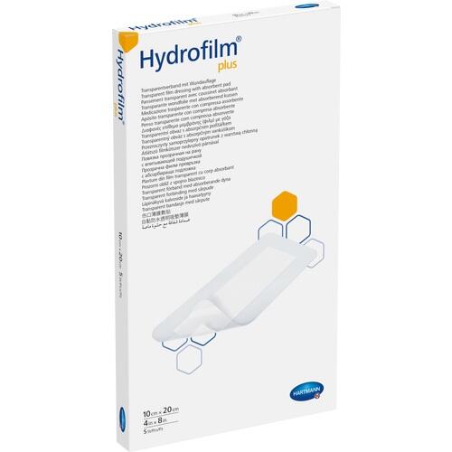 Αυτοκόλλητη Γάζα Hydrofilm Plus- Αδιάβροχη Διαφανής Μεμβράνη με γάζα 10Χ20cm(25τμχ)