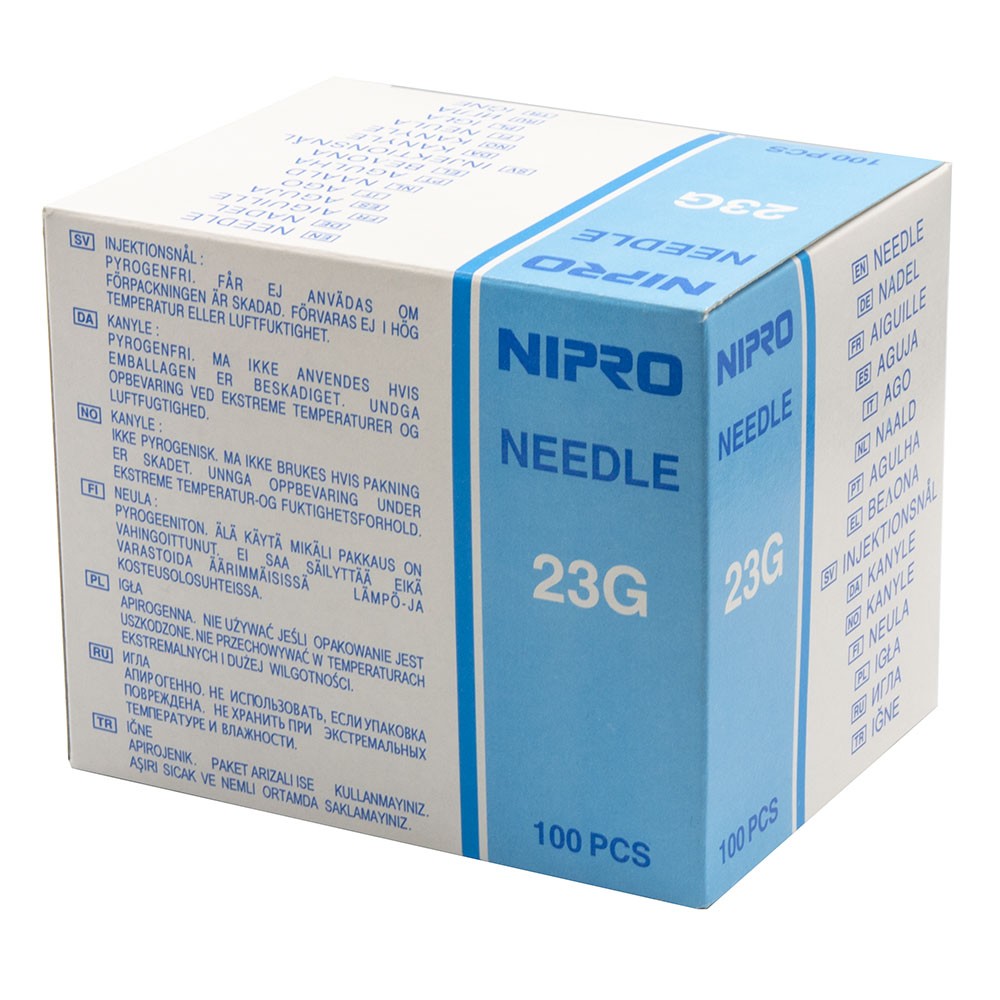 Βελόνες μιας χρήσης Nipro 23G x1 1/4(100τμχ)