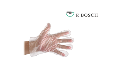 Γάντια Mιας Xρήσης Πολυαιθυλενίου (HDPE) F. Bosch