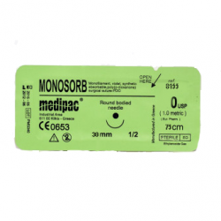 Ράμμα Monosorb 0 30mm 1/2 75cm κυκλική Medipac 8923